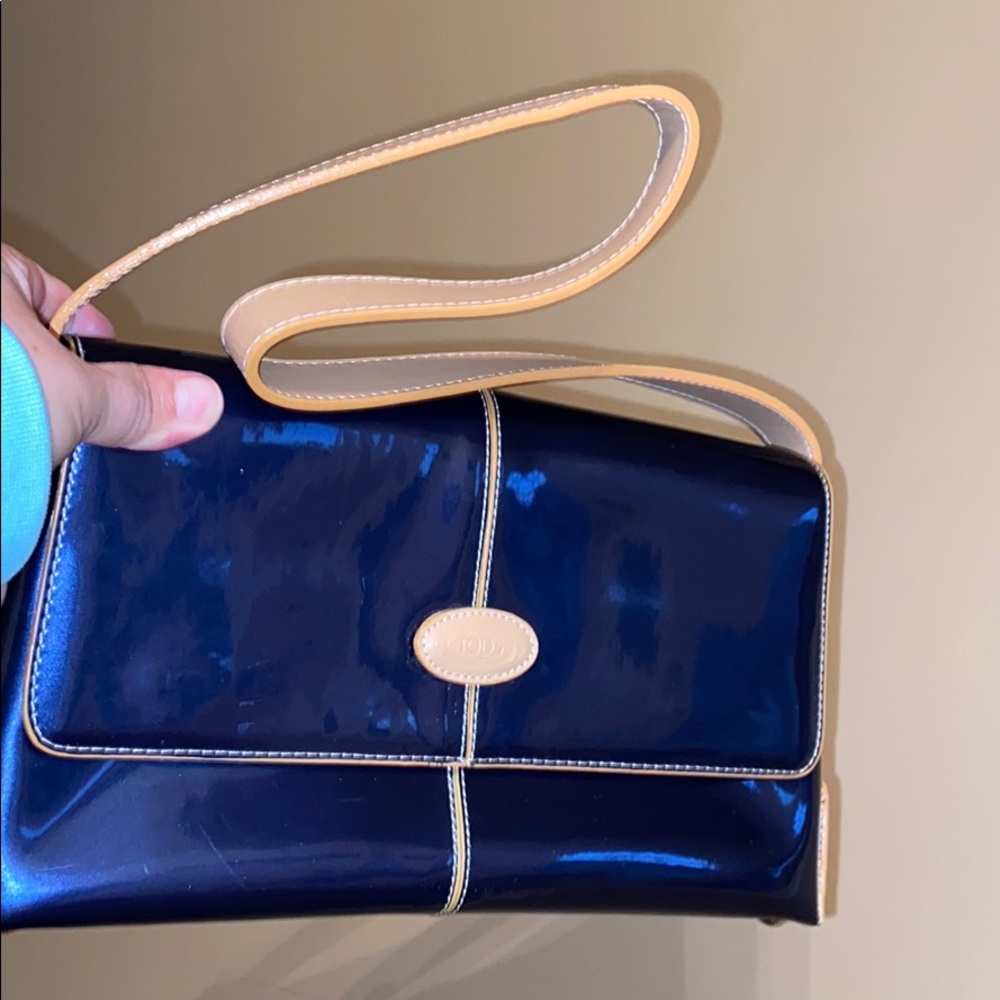 TOD’S Blue envelope Shoulder Bag